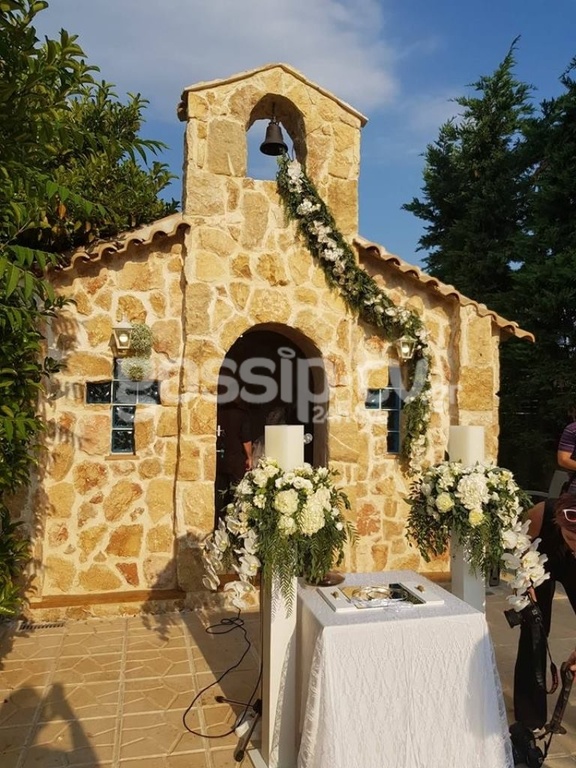 Οι πρώτες εικόνες από τον γάμο της Αλεξάνδρας Παναγιώταρου με τον Αριστομένη Γιαννόπουλο