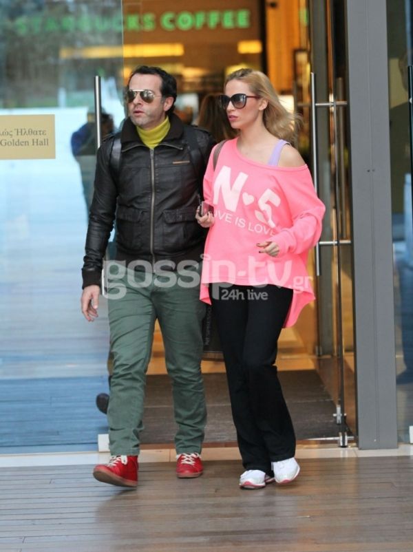 Άρης Καβατζίκης και Νάντια Μπουλέ: Βόλτα για ψώνια