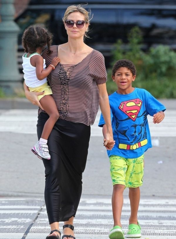 Heidi Klum: Βόλτα και φαγητό με τα παιδιά της 