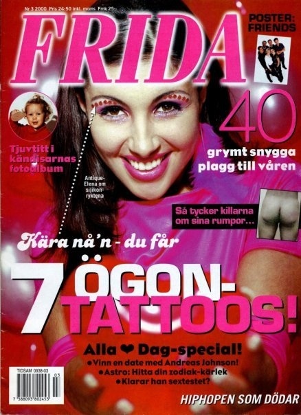 Τα πρώτα εξώφυλλα της Έλενας Παπαρίζου το 2000