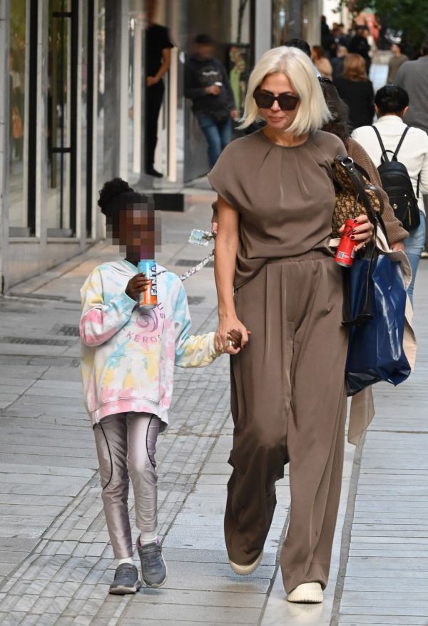 Χριστίνα Κοντοβά με την κόρη της, Έιντα