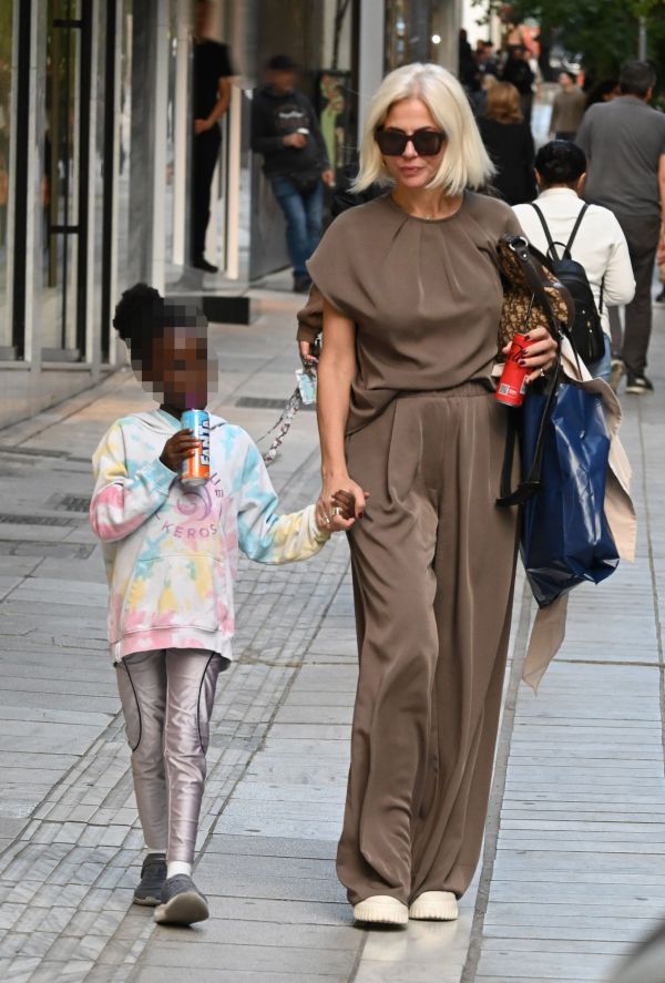 Χριστίνα Κοντοβά με την κόρη της, Έιντα