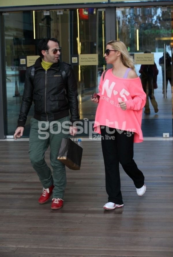 Άρης Καβατζίκης και Νάντια Μπουλέ: Βόλτα για ψώνια