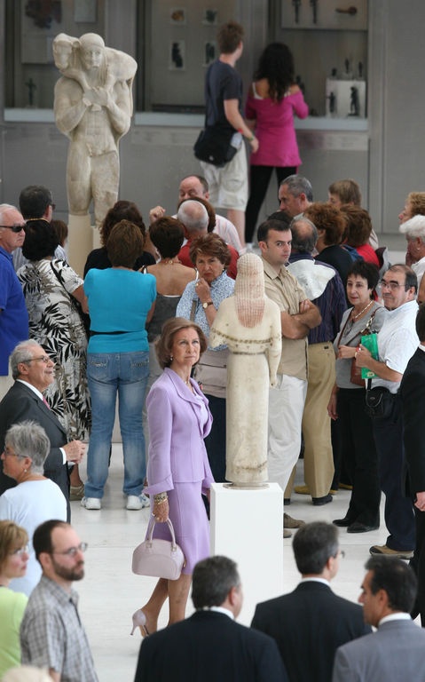  Η Βασίλισσα της Ισπανίας στο Μουσείο της Ακρόπολης