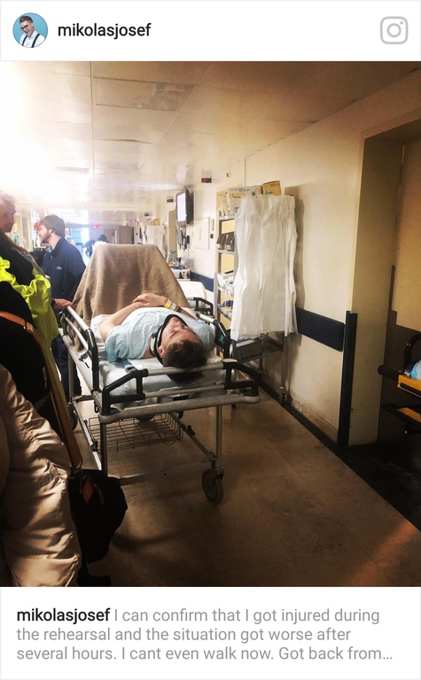 Eurovision 2018: Σοκαριστικό ατύχημα για τον Τσέχο στην πρώτη του πρόβα στη Λισαβόνα