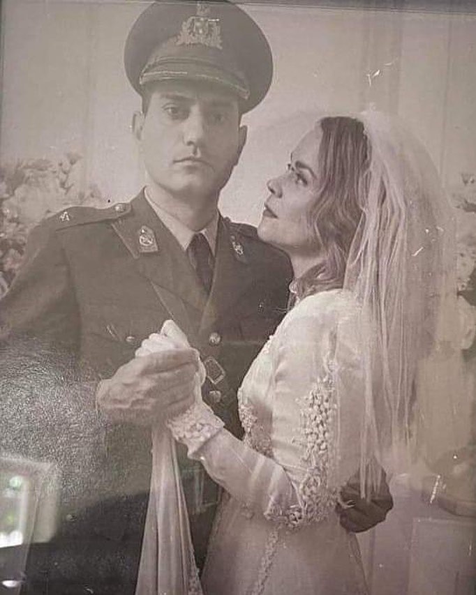 Με τον τηλεοπτικό της παρτενέρ στη σειρά Φλόγα και Άνεμος