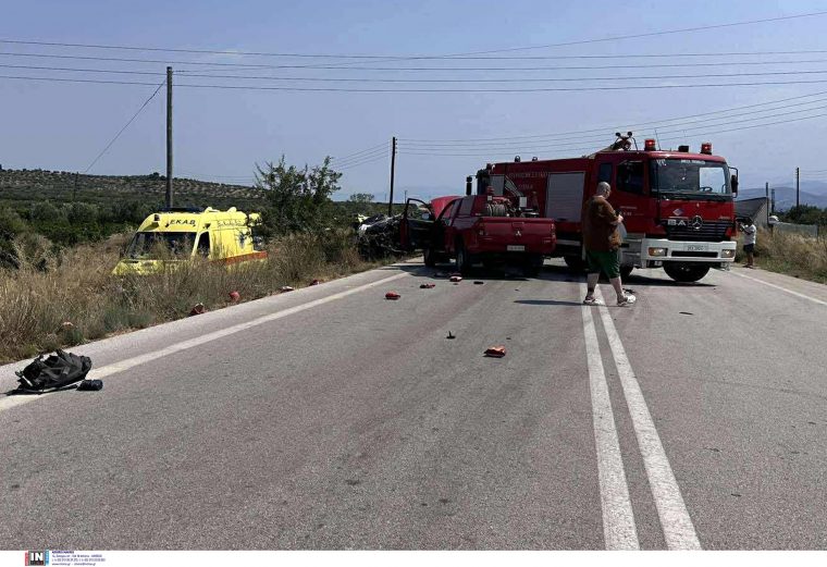 ΑΡΓΟΛΙΔΑ - ΘΑΝΑΤΗΦΟΡΟ ΤΡΟΧΑΙΟ ΣΤΗΝ ΕΘΝΙΚΗ ΟΔΟ ΔΕΡΒΕΝΑΚΙΑ - ΜΥΚΗΝΕΣ